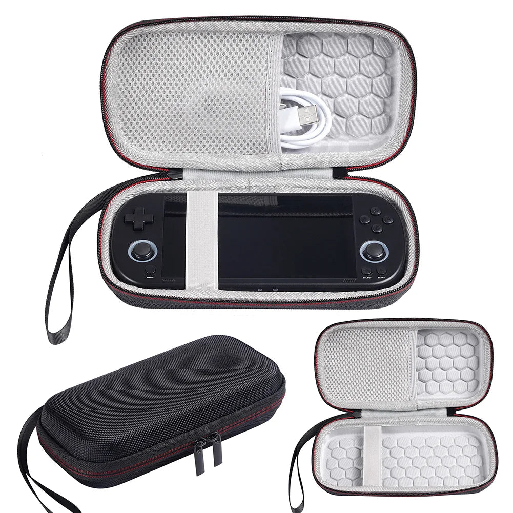 For Trimui Smart Pro Carrying Case + Screen Protector Portable Dust Storage Bag for Trimui Smart Pro Retro Handheld Game Console