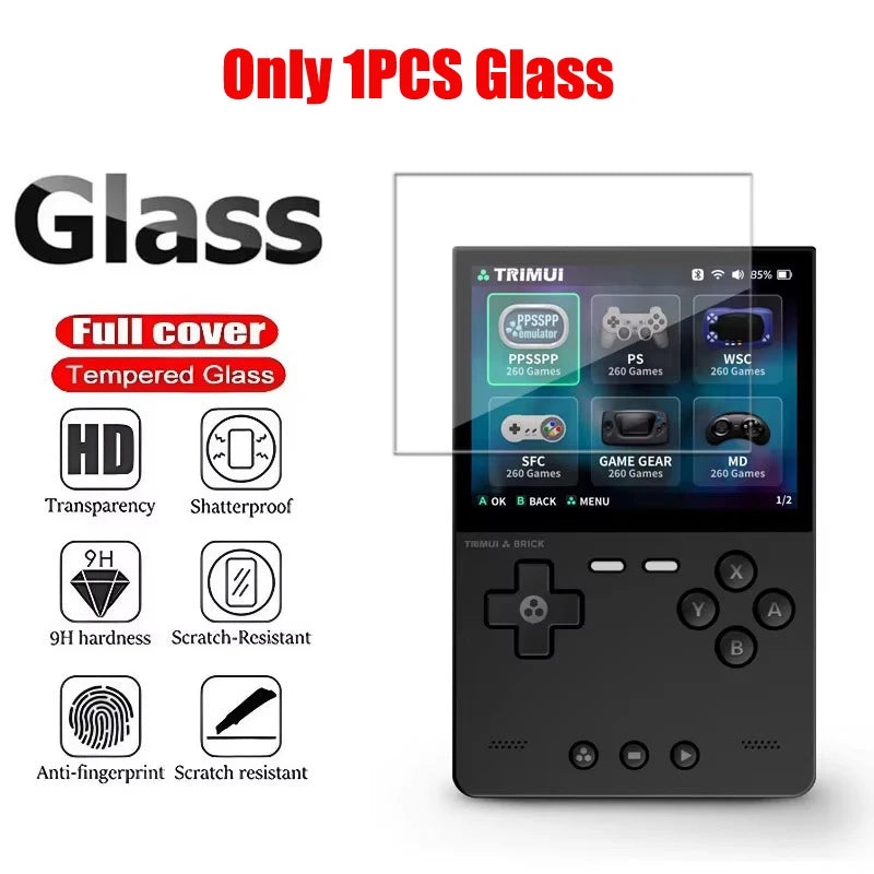 Bag for Trimui Brick Screen Protector Cover EVA Portable Case for Trimui Brick TG3040 Tempered Glass Film Accessories