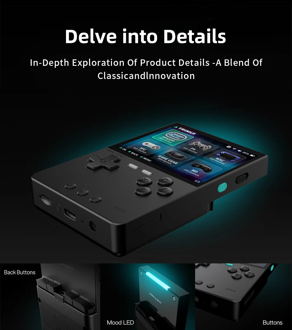 TRIMUI BRICK Retro Handheld Game Console 3.2''